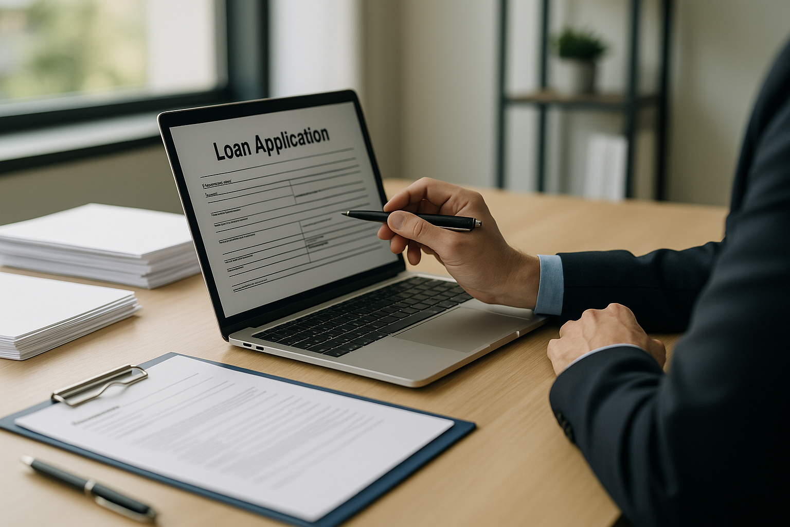 Richiesta di finanziamento online con documenti pronti per una valutazione rapida